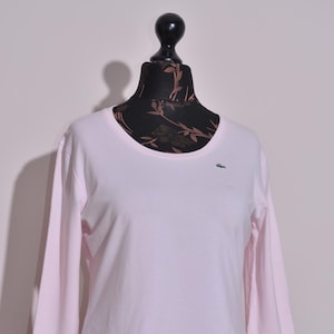 Lacoste Women&#39;s Cotton T-Shirt Pink Size 46 XL