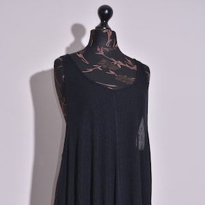 Gudrun Sjoden Womens Black Sleeveless Dress Size S-M