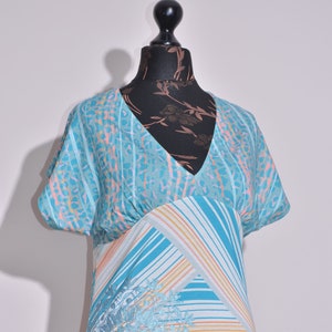 BNWT Desigual Womens Bruna T Shirt Top Short Sleeve Light Blue Size L UK14