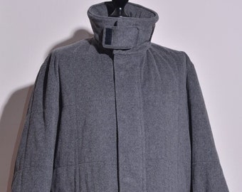 Vintage HUGO BOSS Men's Golem Grey Coat 90Wool / 10Cashmere Size 48 / M (Fits L)