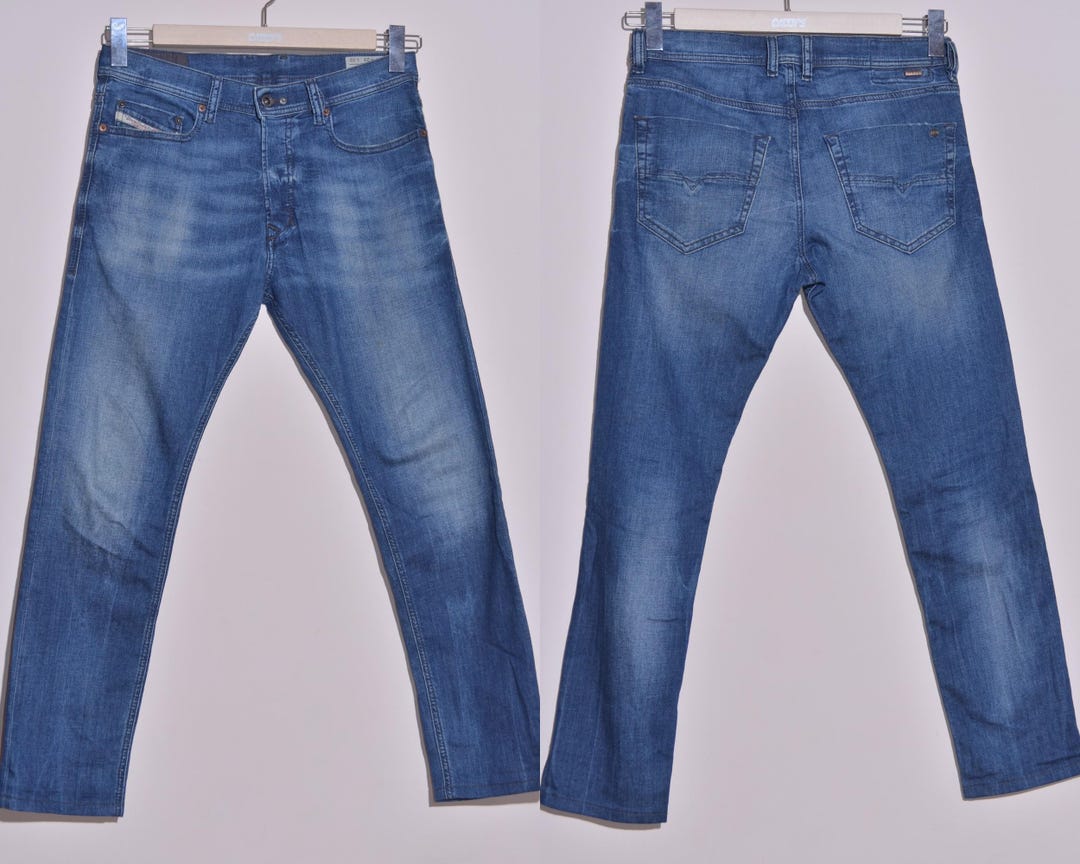 DIESEL TEPPHAR Men's Jeans Slim Carrot Blue Size W29 L29 - Etsy