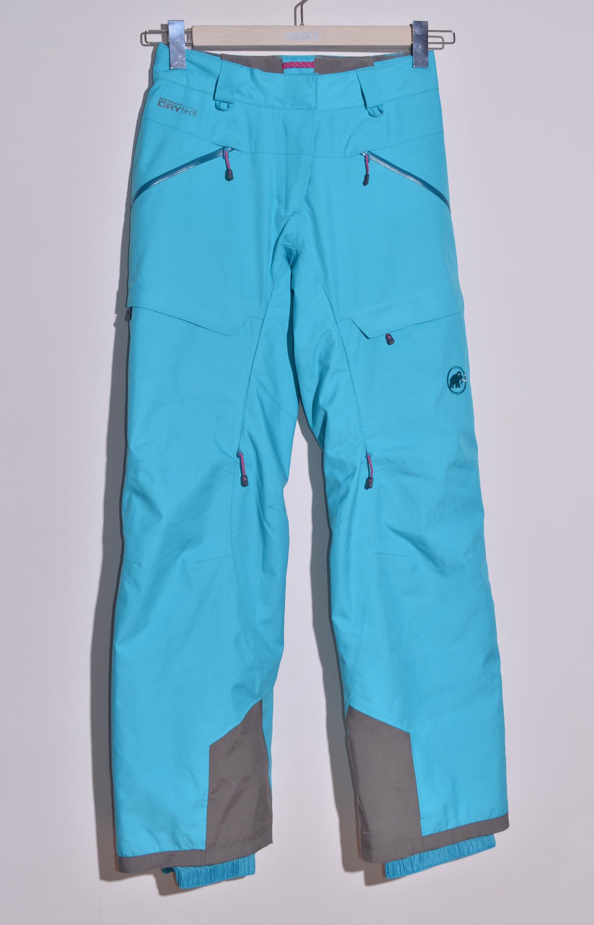 Mammut Women's Drytech Premium Ski Pants Trousers Blue Size EU36