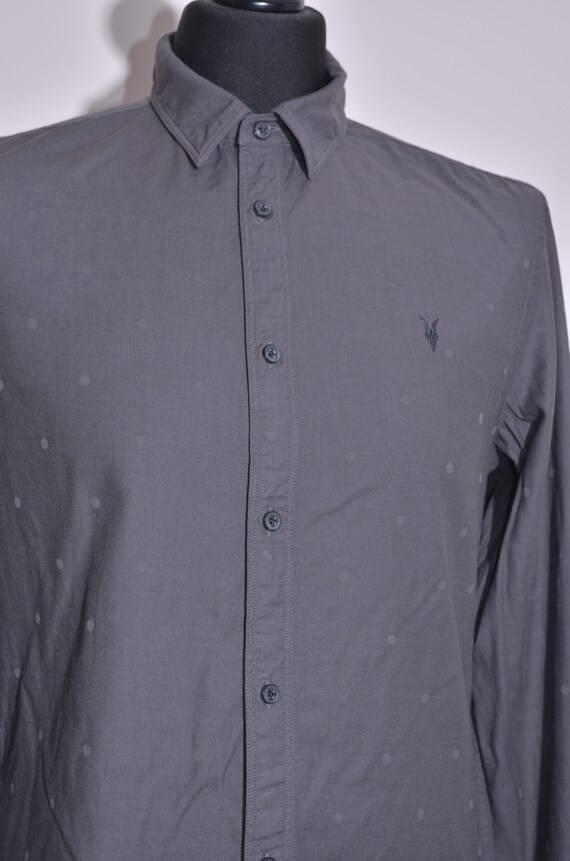 ALLSAINTS Putnam Polka Dot Shirt Mens Cotton Moda… - image 4