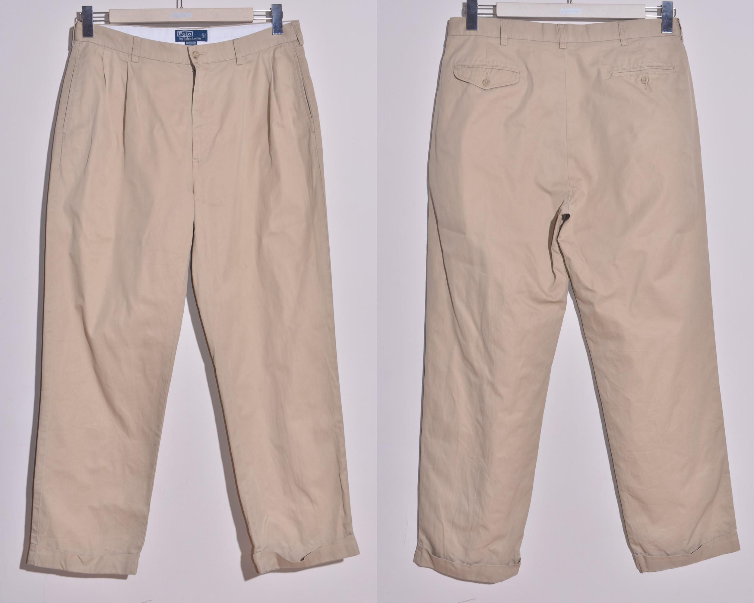 90’s USA製 POLO CHINO W34xL32 ANDREW PANT 90's Polo by Ralph Lauren 2 tuck chino trousers 