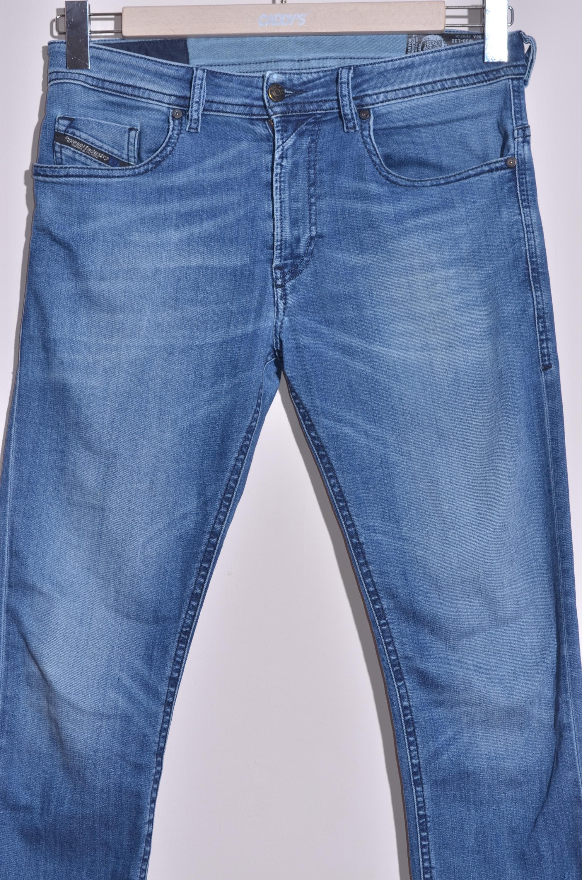 Diesel Thommer Men's Slim Skinny Stretch Jeans Blue Size W30 L32