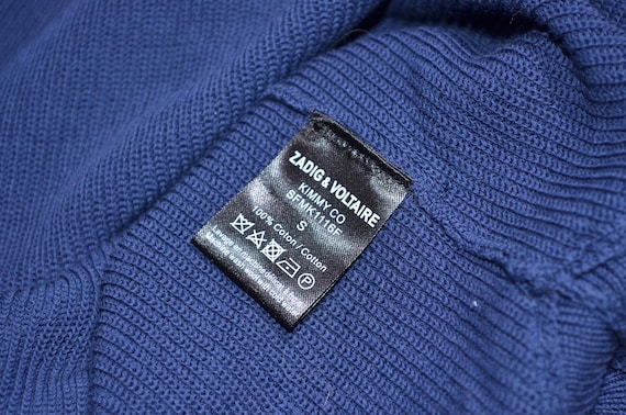 Zadig & Voltaire Women's Kimmy Co Navy Blue Sweater Jumper Long