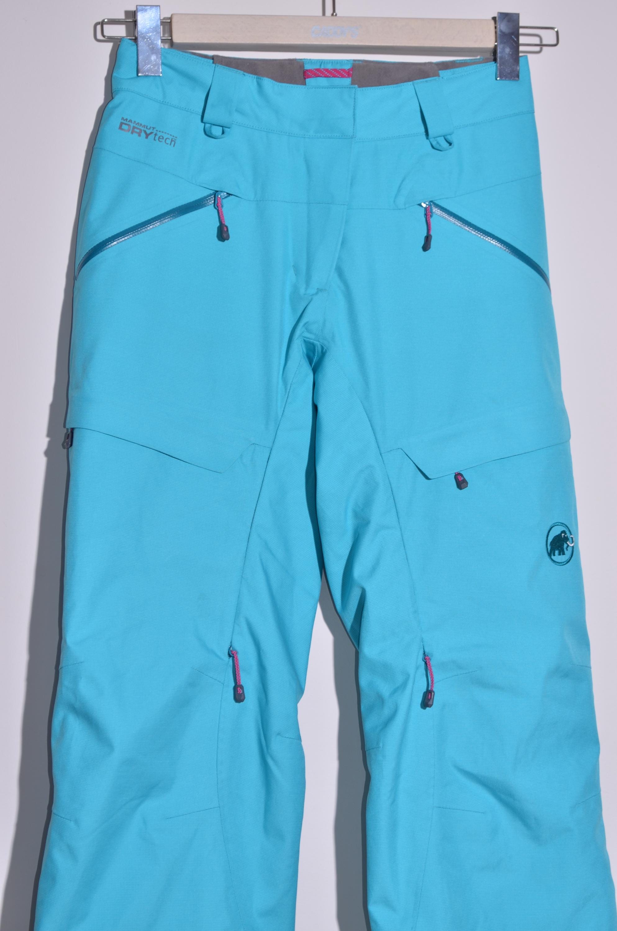 Mammut Women's Drytech Premium Ski Pants Trousers Blue Size EU36