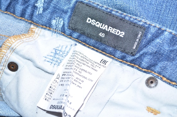 Dsquared2 Women's Jeans Distressed Blue Denim Designer Size 46 - Etsy