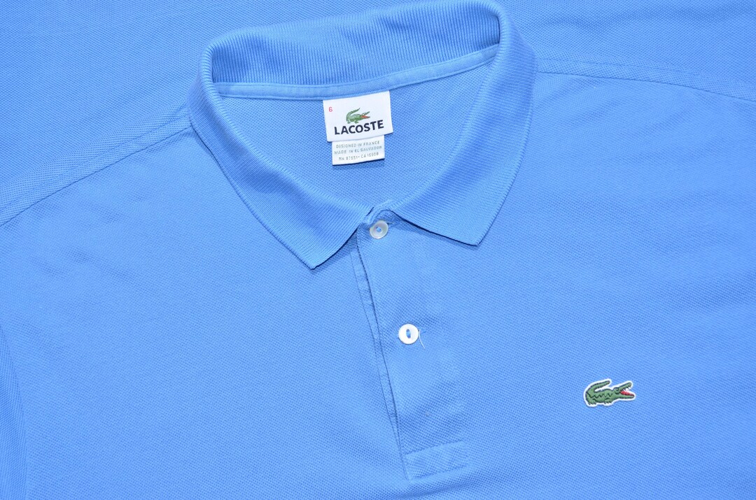Lacoste LACOSTE Short Sleeve Polo Shirt Size 4 Men's M cotton blue type Vintage Second Hand