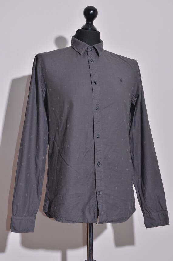 ALLSAINTS Putnam Polka Dot Shirt Mens Cotton Moda… - image 3
