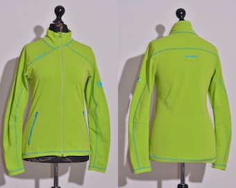 Chaqueta polar ligera con cremallera completa y diseño gofrado para mujer de Mammut, color verde, talla S