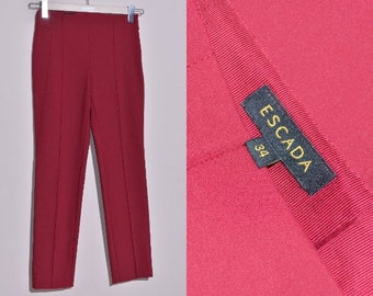 Escada Women's Tuska High Waist Cropped Trousers Stretch Pants Size 34