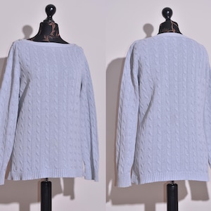 Lauren Ralph Lauren Women&#39;s Cable Knit Grey Sweater Jumper Size XL