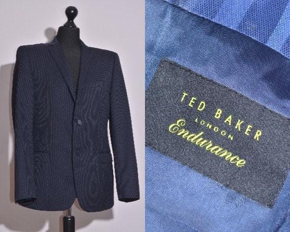 Ted Baker Endurance Men's Black Wool Blend Blazer Jacket Size 40R