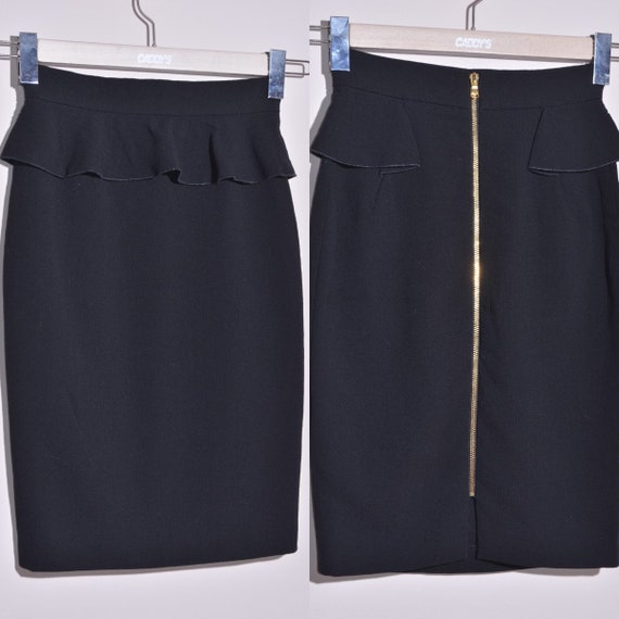 Emilio Pucci Womens Black Pencil Skirt Wool Blend Size XS - Etsy
