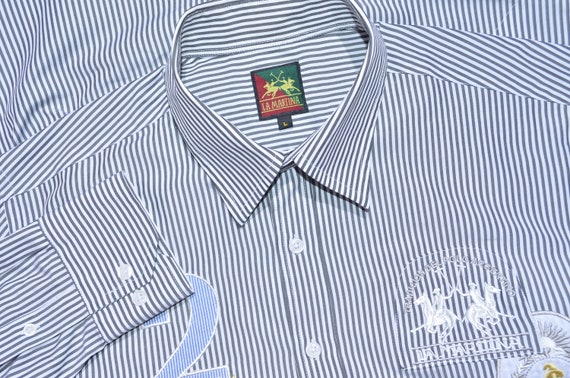 Chemise Garçon J.Crew - Rayures Vert Et Blanc - Taille 4 - Manches Longues - Coton - Occasion Très Bon État