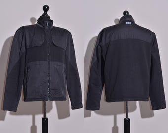 Armani Exchange Black Snap Button Four Pocket Worker Jacket Armani