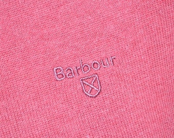 Barbour Herren-Strickpullover aus klassischer Baumwolle mit V-Ausschnitt, Größe L