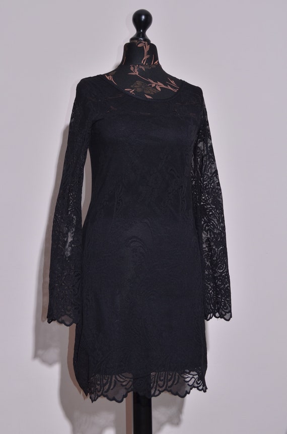 Denim Supply Ralph Lauren Womens Long Sleeve Lace Black Dress Lined Size M  - Etsy Australia