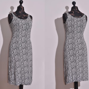 Gudrun Sjoden Women&#39;s Dress Sleeveless Mid Lenght Stretch Black/White Size XS