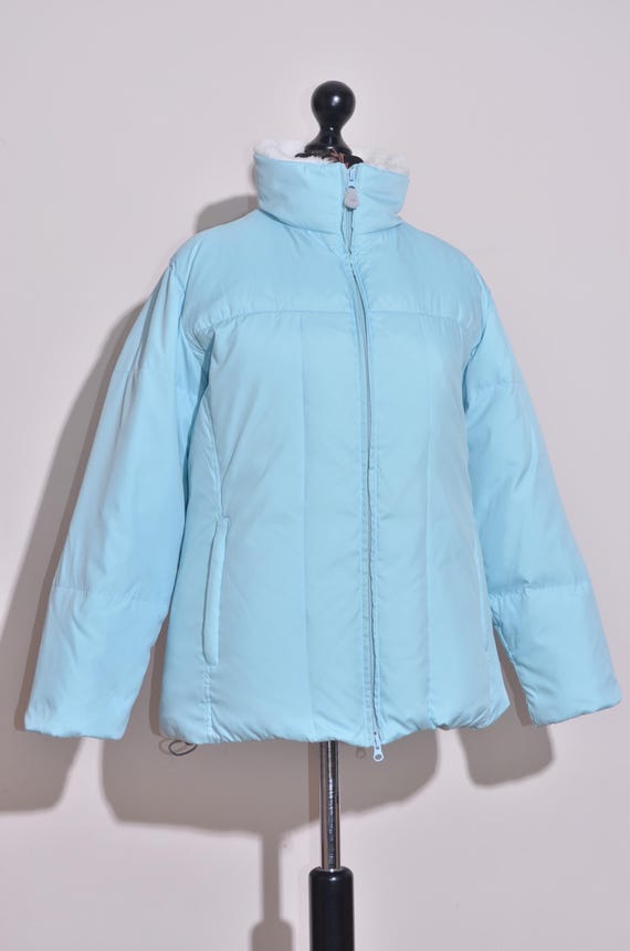 Marithe Francois Girbaud Puffer Jacket S-M Blue ACTIVE Doudoune