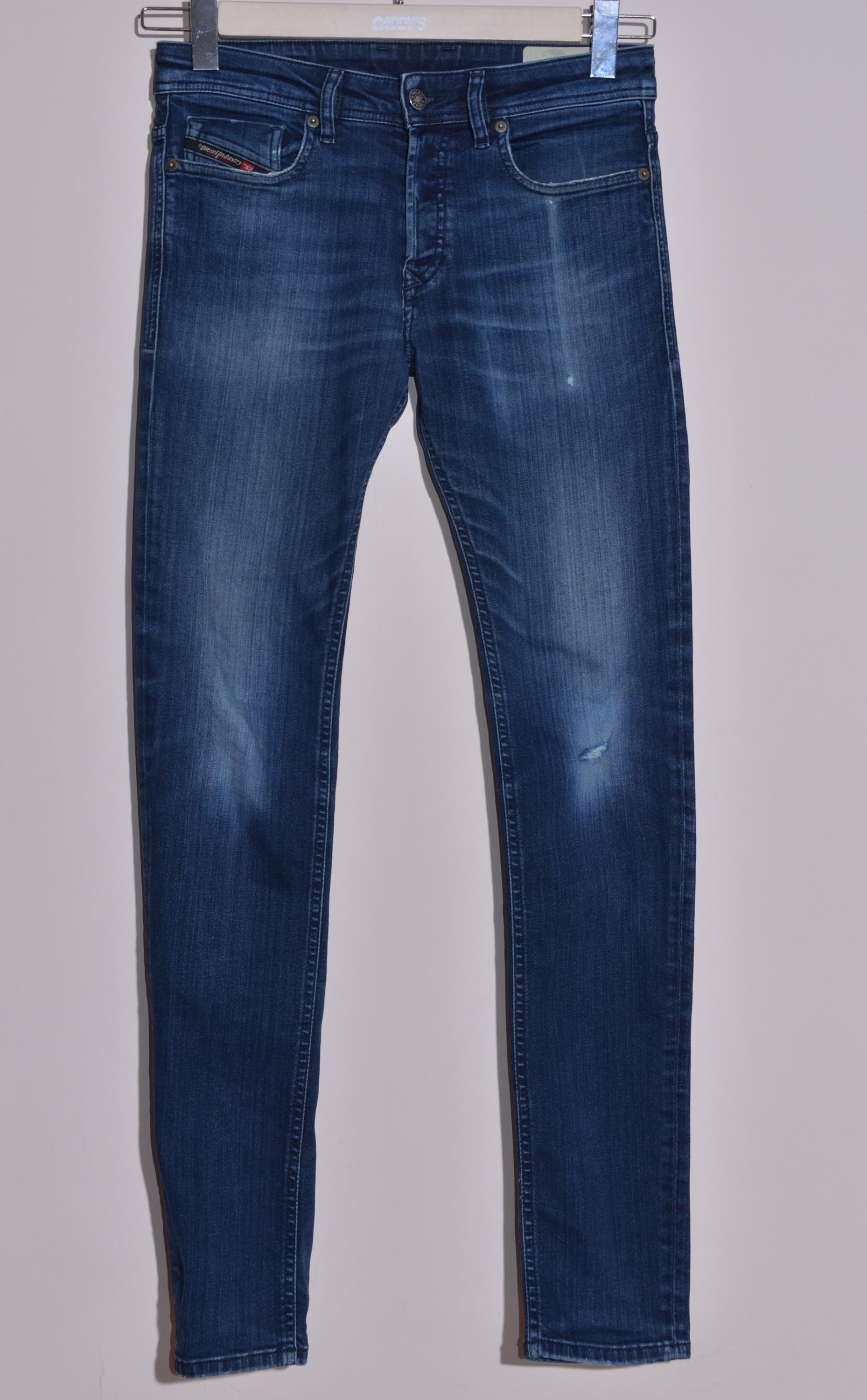 DIESEL SLEENKER-X Men's Slim Skinny Jeans Dark Blue Size W29 L32