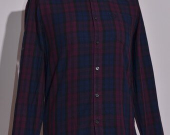 Chemise Fred Perry à carreaux, taille S, en Lin, comme neuve (Neuf