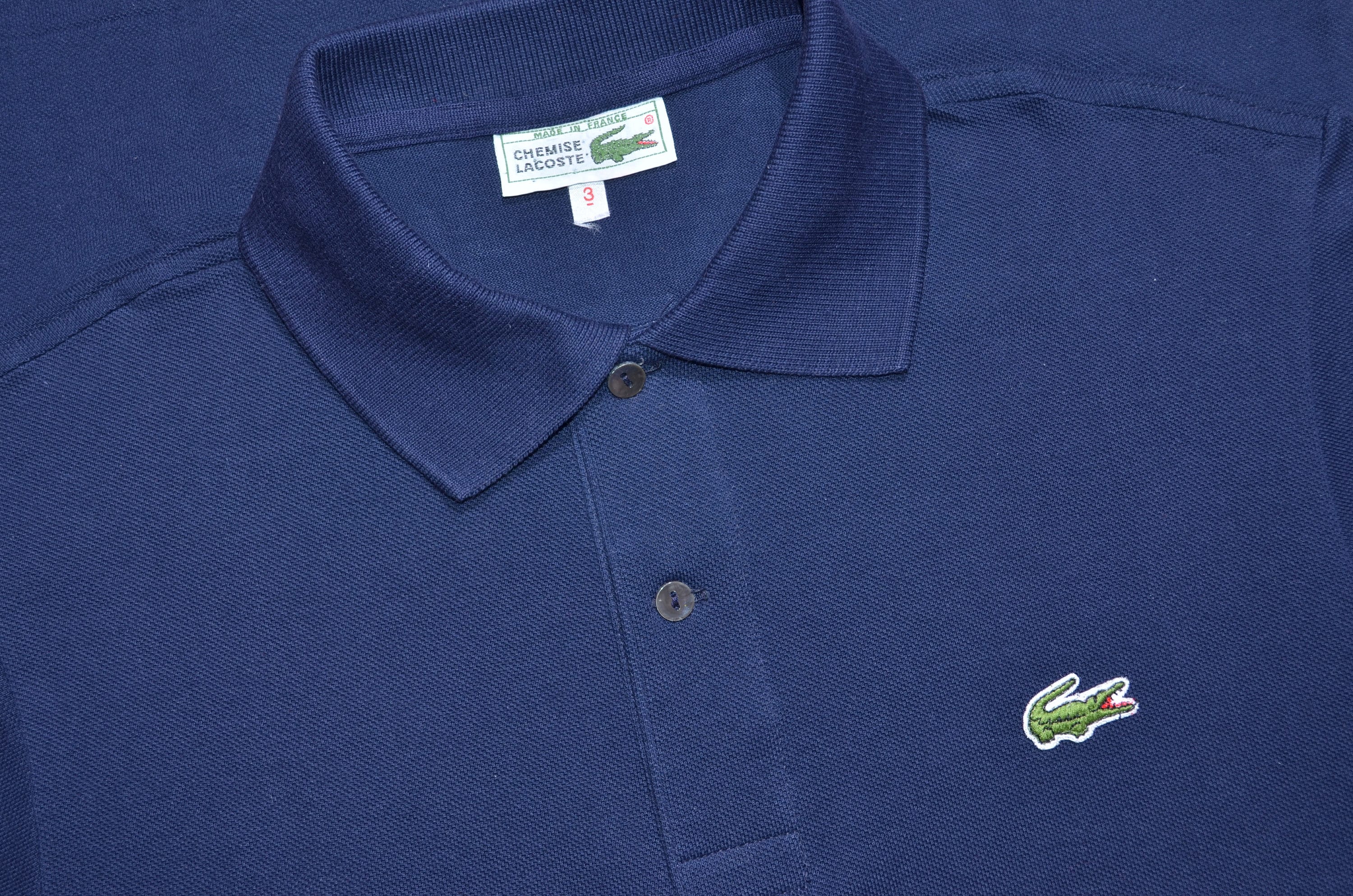 Authentic Lacoste Lacoste Polo Buttons Lacoste Mens Vintage Navy