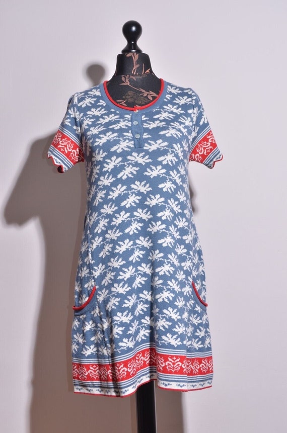 Deerberg by OSKA Womens Knit Cotton Short Sleeve Dress A line Size S Etsy