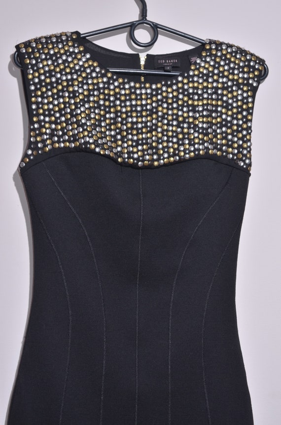 Ted Baker Womens Black Wool Blend Bodycon Dress Size 1 - Etsy