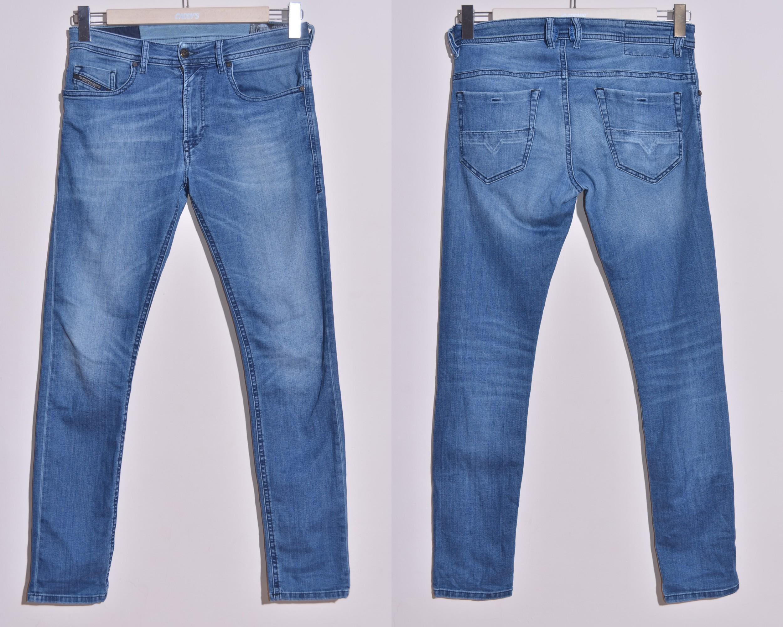 Diesel Thommer Men's Slim Skinny Stretch Jeans Blue Size W30 L32