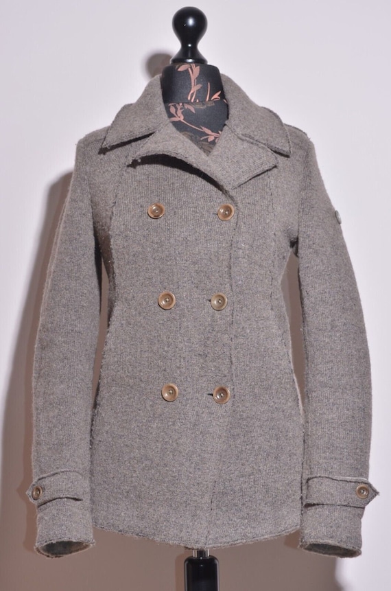 Swiss Chriss Womens Coat Jacket Wool Tweed Size IT