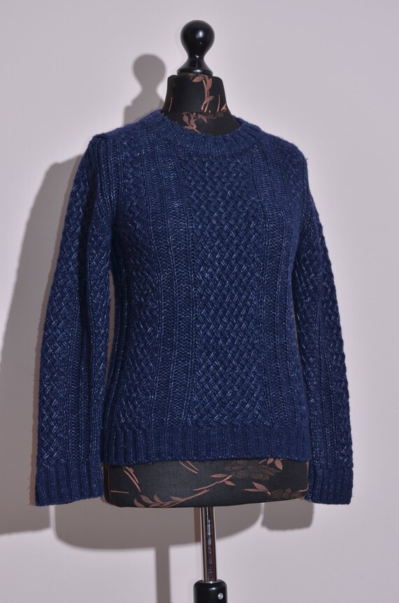 Pull en laine melangee Massimo Dutti pour femme fil italien en tricot taille S Etsy France