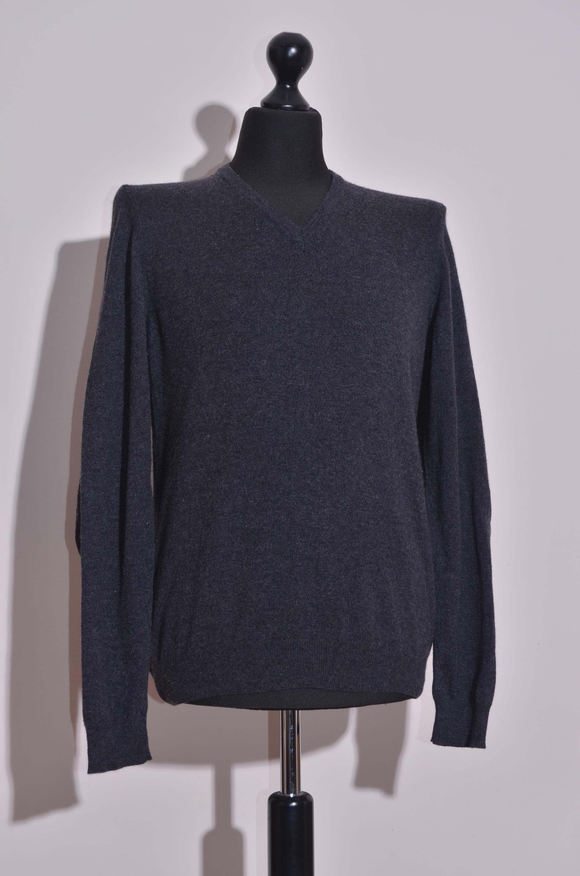 ハケットロンドン HACKETT カシミア100% Vネック セーター S 茶 