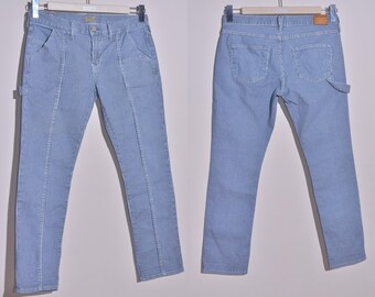True Religion Womens Audrey Carpenter Slim Striped Boyfriend Jeans Size 29