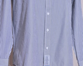 Chemise LA MARTINA Homme Rose Rayée, Manches Longues, Col Boutonné, Taille 4XL