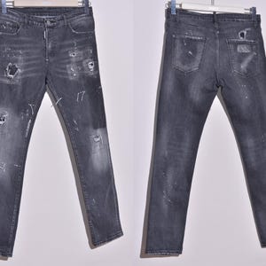 Vintage Dsquared2 MENS JEANS Size 50 W34 L30 Blue Denim