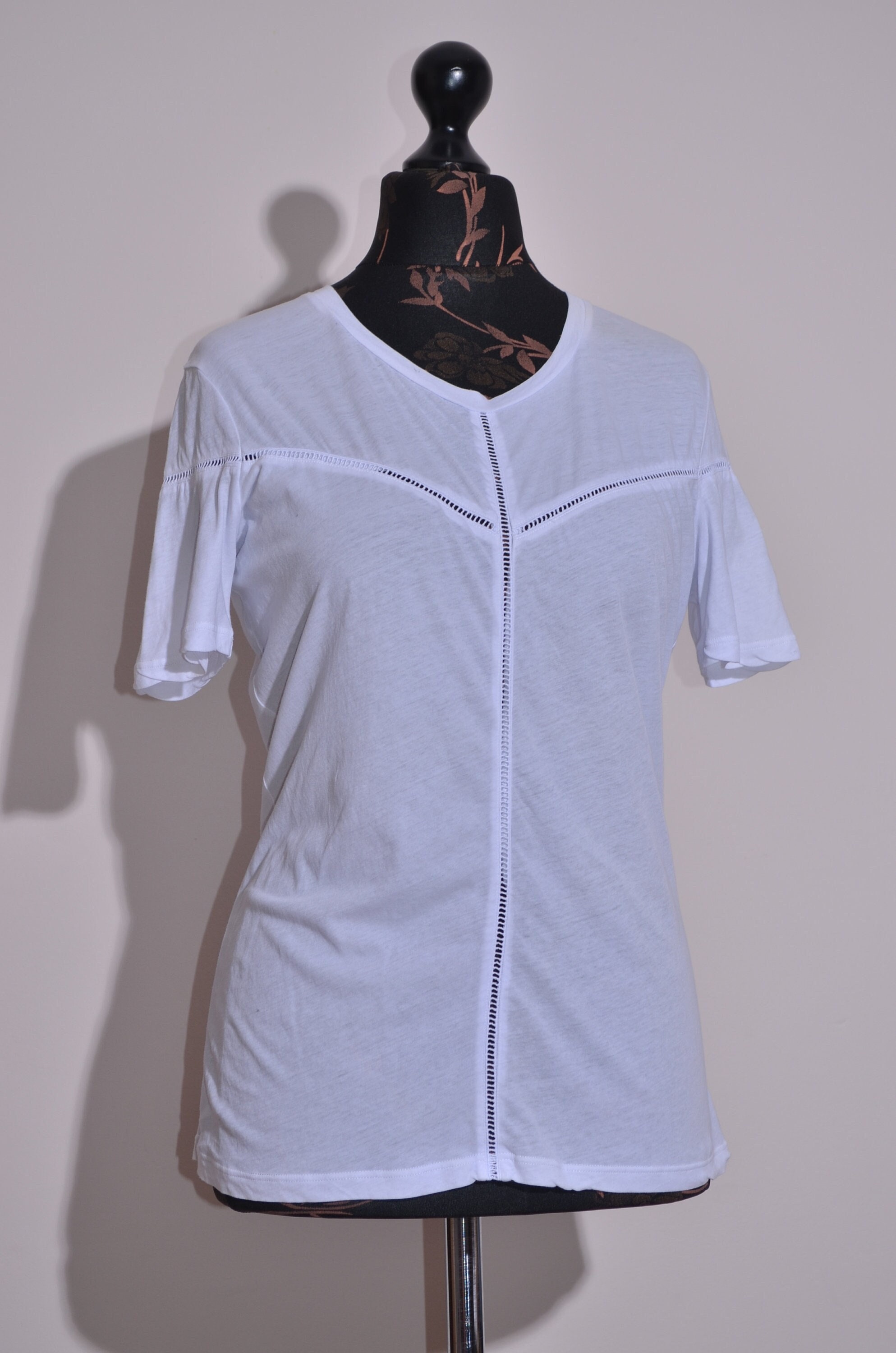 売れ筋商品|||ザ・クープルス Tシャツ レディース トップス SHORT SLEEVE - Print T-shirt - white The Kooples Womens White T Shirt Short Sleeve Cotton Size XS