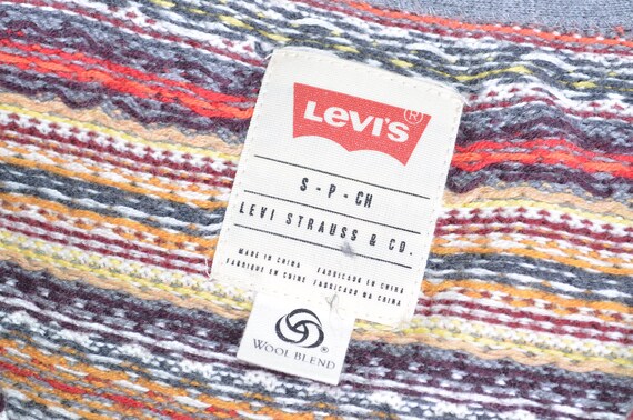 Levis Mens Knit Wool Blend Button Cardigan Jumper… - image 5