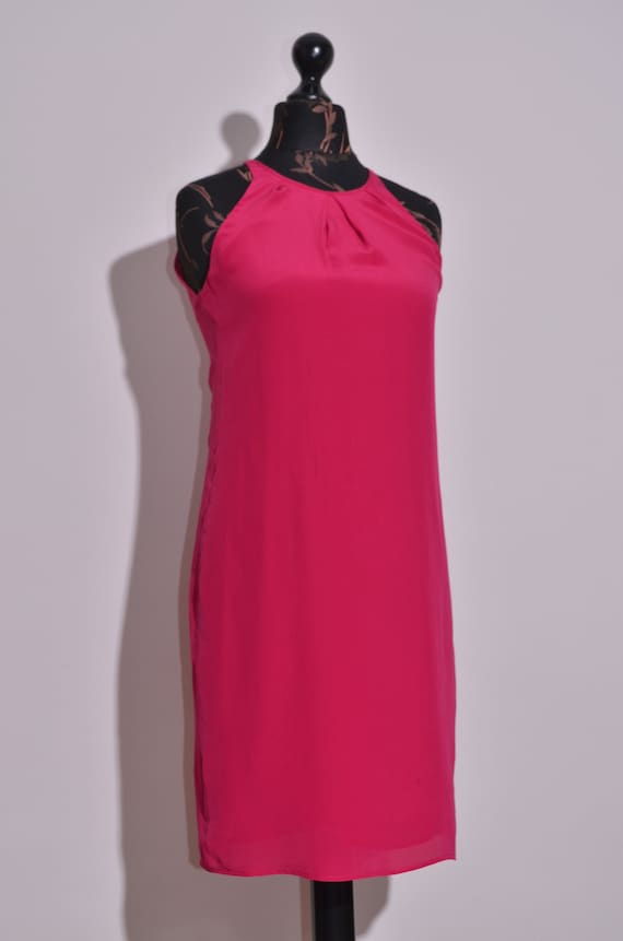Buy Massimo Dutti Women's 100% Silk Dress Sleeveless Red Purple Lined Size  38 Online in India - Etsy