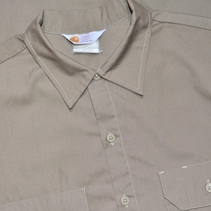 Vintage Carhartt Men&#39;s Short Sleeve Button Down Work Shirt Size XL