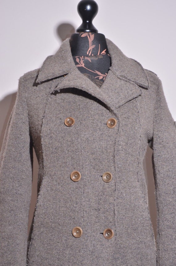 Swiss Chriss Womens Coat Jacket Wool Tweed Size I… - image 2