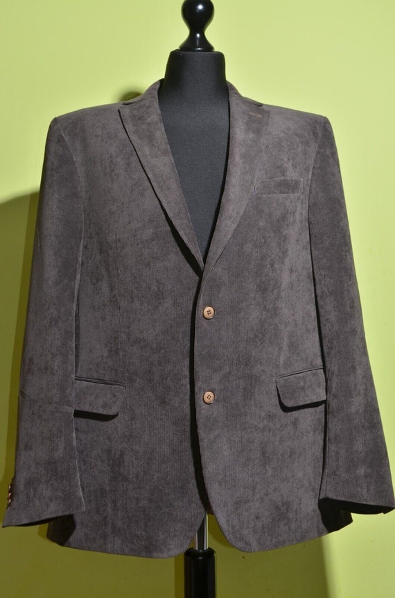 Carl Gross Men s Grey Polyester polyamide Blazer Jacket 2button EU54 UK44 US44R Etsy Ireland