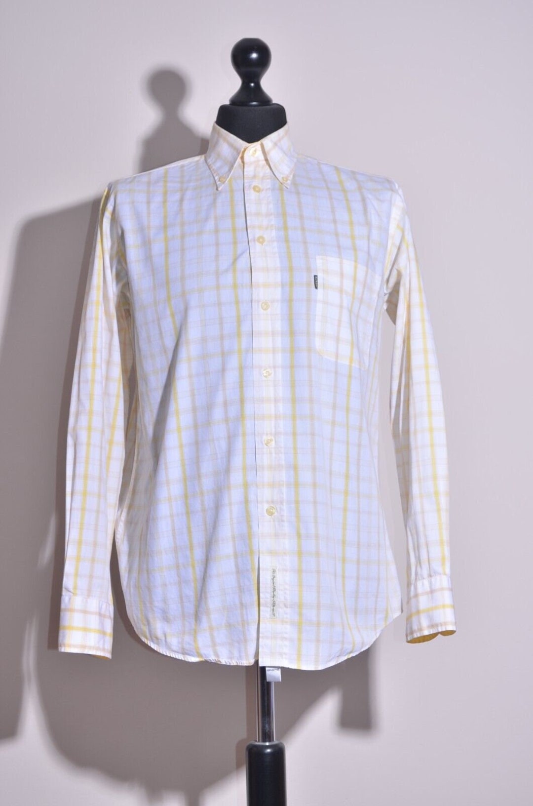 Barbour Men s Country Tattersall Long Sleeve Check Cotton Shirt Size M Etsy Canada