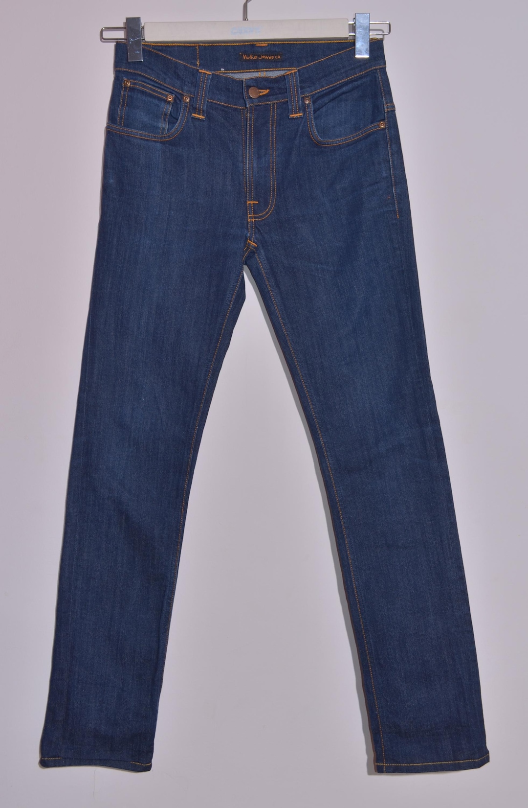 Nudie Jeans Thin Finn Org Dry Ecru Embo Slim Fit Raw Denim Men W31