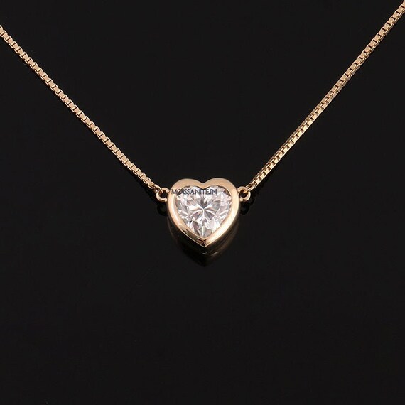 Moissanite heart pendant Clearance