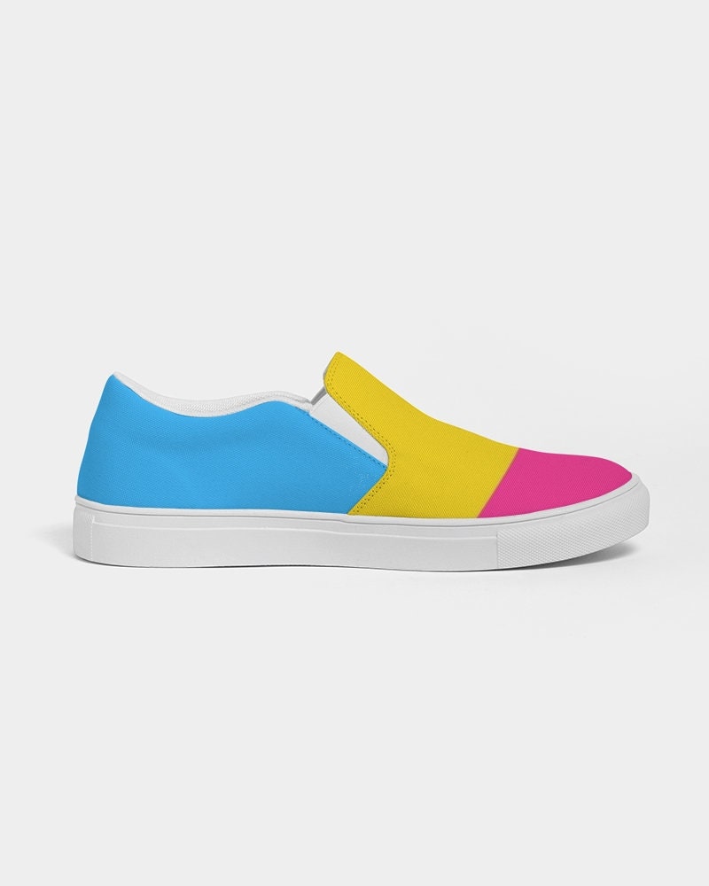 NEW Pansexual Coloured Women's Slip-On Canvas Shoe Pansex | Etsy