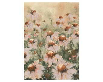 PRINT | Coneflower XVII - Floral Art, Fall Art, Autumn Art, Fine Art Print, Unframed