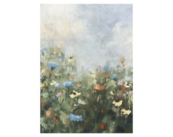 PRINT | Summer Parade - Landscape Art, Floral Art, Floral Field  Fine Art Print, Unframed