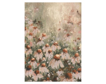 PRINT | Coneflower XVI - Floral Art, Fall Art, Autumn Art, Fine Art Print, Unframed
